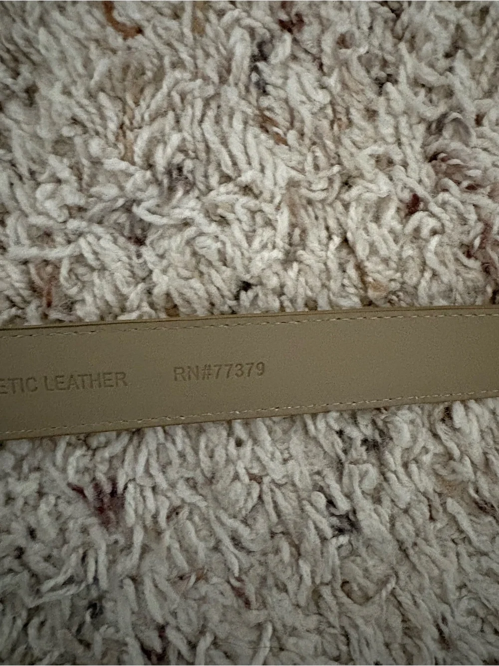 Ann Taylor Size Medium 100% Synthetic Leather Tan Belt Croc Skin Print EUC